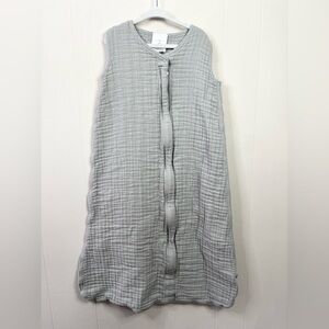 Little Unicorn grey unisex muslin cotton lightweight full zip sleep sack size XL